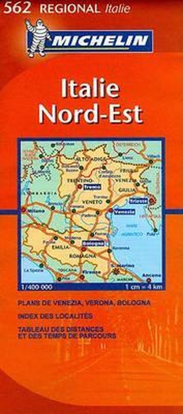 Cover van het boek 'Italie Nord-Est' van Michelin 562