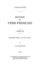 Hors collection - Histoire du vers français. Tome VIII
