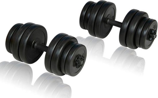 Monarch natuurlijk Behoefte aan Halterset 2 x 15kg - Dumbbell Set - Gewichtheffen set - Dumbells | bol.com