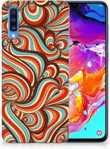 Geschikt voor Samsung Galaxy A70 TPU Siliconen Hoesje Design Retro