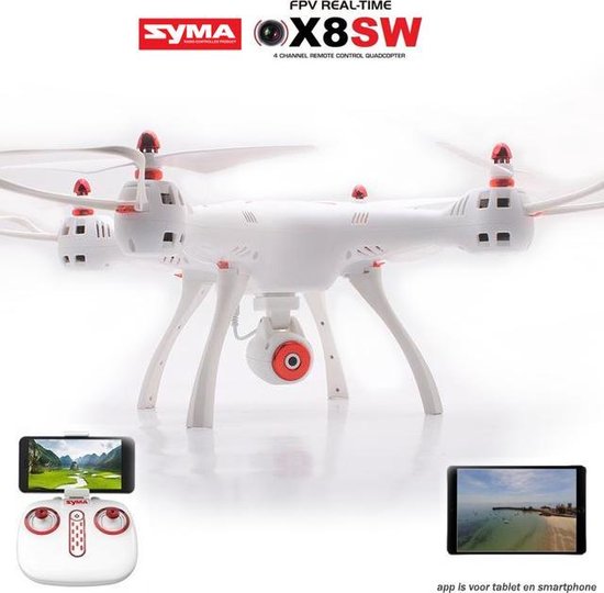 Syma X8SW Drone - 720p Hd live camera + One Key Take-off