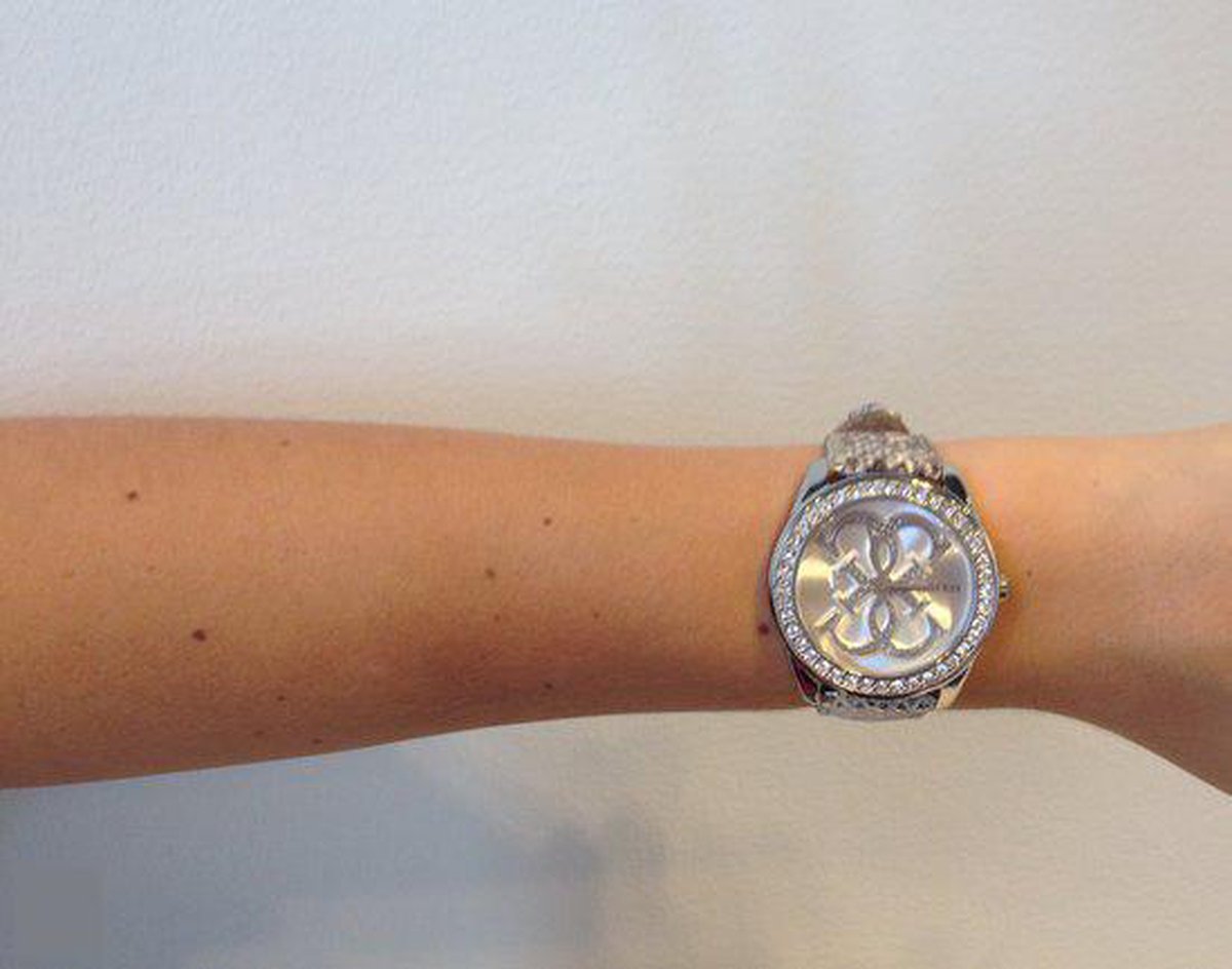 bol.com | GUESS W0023L3 Ladies Trend - Horloge - 40 mm - Leer -  Zilverkleurig
