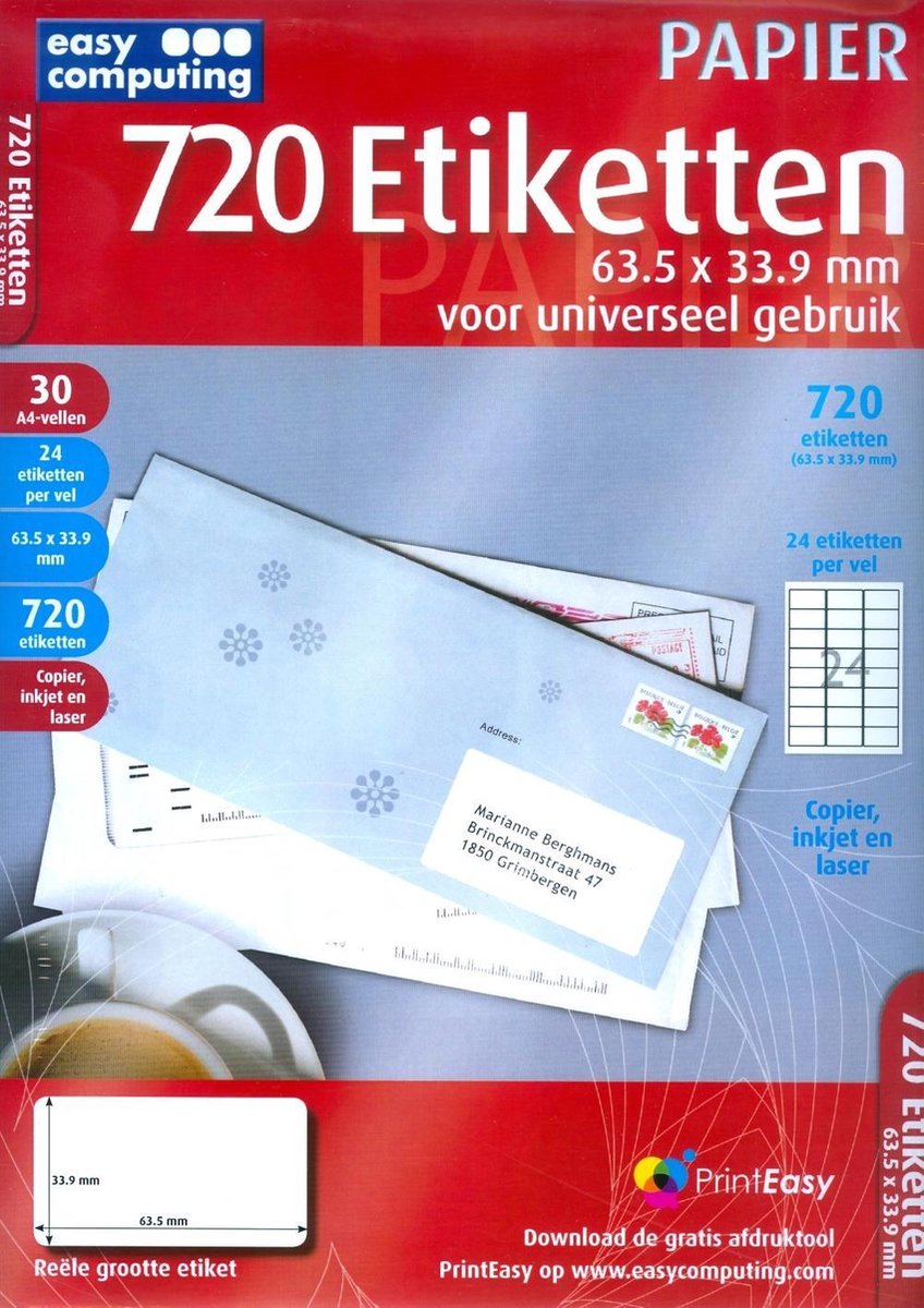 Easy Computing 720 Etiketten