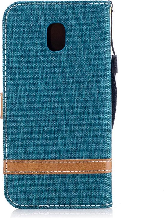 Coque Samsung Galaxy J3 (2017) Denim Book Case - Vert | bol