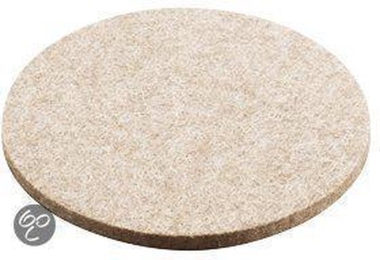 Onderzetter rendier vilt beige set a 4 stuks 10cm - €1,95