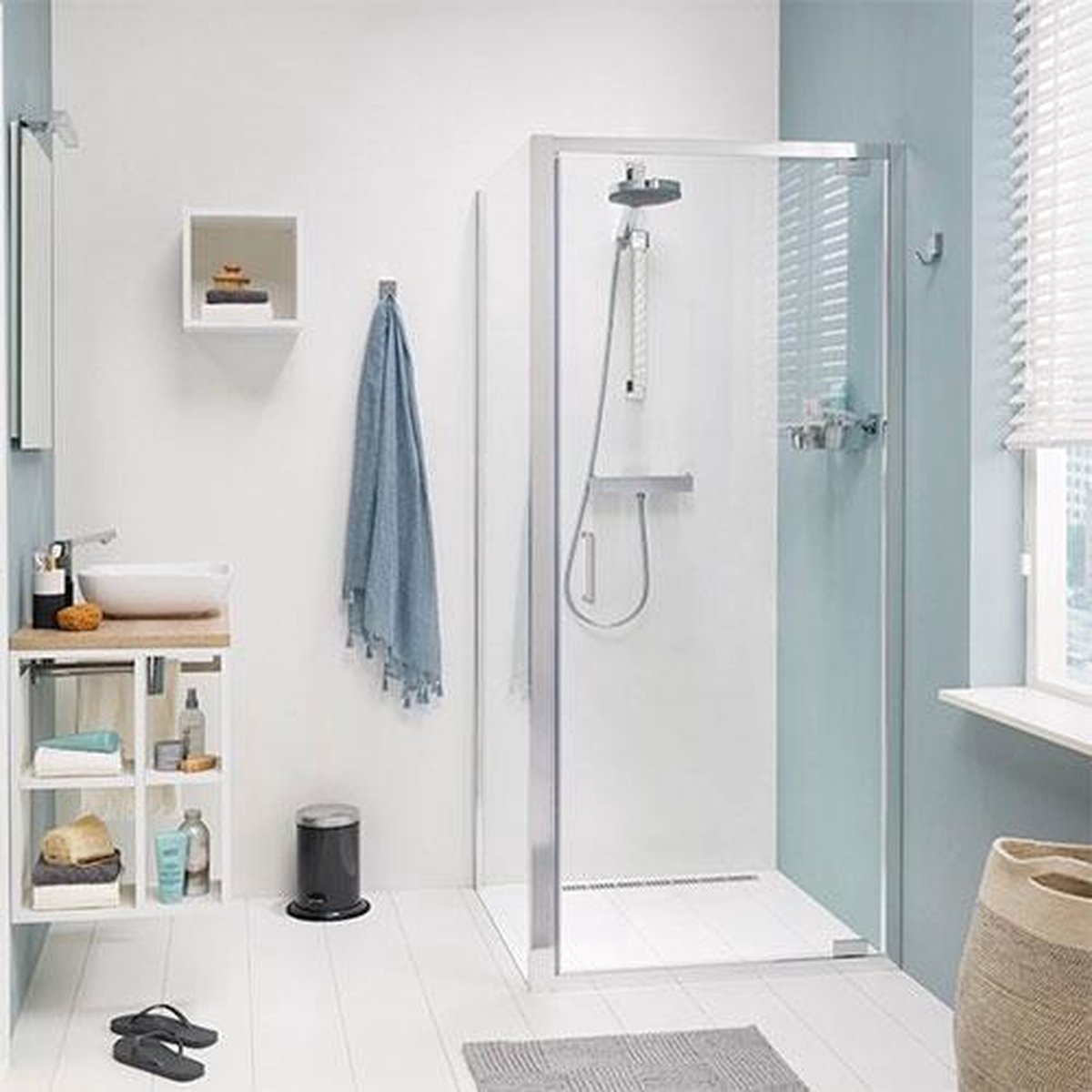 Douchecabine Sealskin Get Wet Compact Swingdeur Vierkant 90x90x195cm