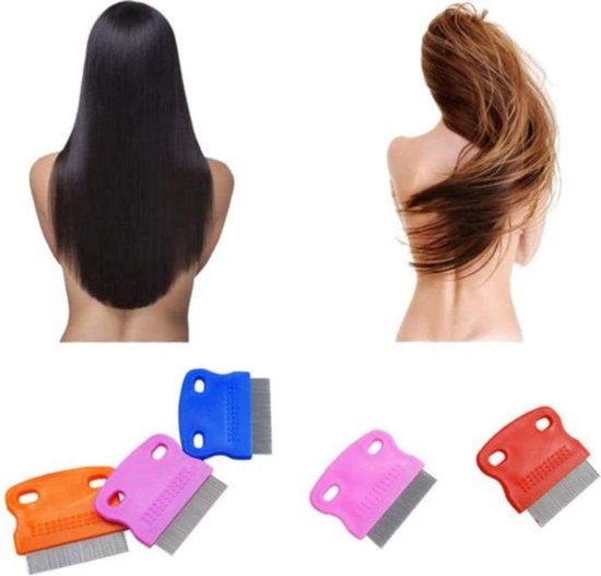 Luizenkam - Roestvrijstalen Luisborstel - Kam voor Het Elimineren Stof, Luizen en Neten - Mixed Kleur