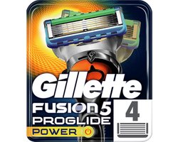 Gillette Fusion5 ProGlide Power Scheermesjes Mannen - 4 stuks