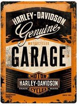 Wandbord - Harley-Davidson Garage -15x20cm-