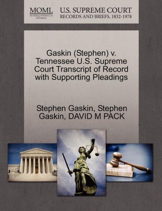 Foto: Gaskin stephen v tennessee u s supreme court transcript of record with supporting pleadings