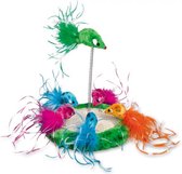 Nobby Muis op Veer - Kat - Speelgoed - 19 x 24 cm - Meerkleurig