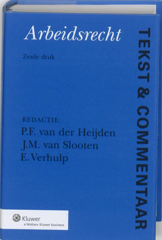 Tekst & Commentaar: Arbeidsrecht - cover