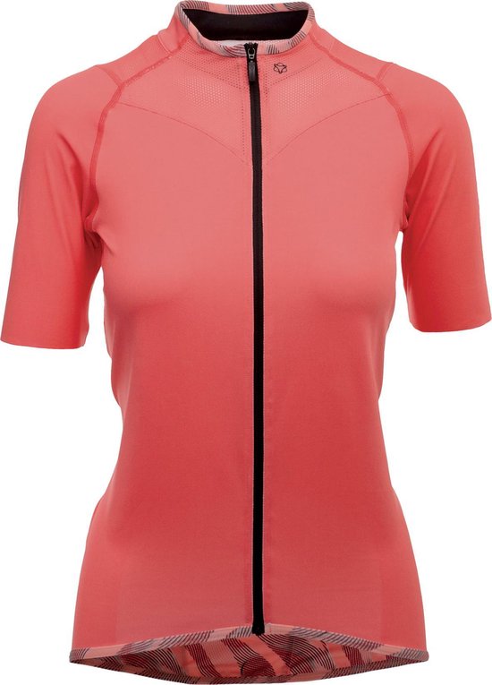 Vaude Matera Half Zip Fietsshirt met Korte Mouwen Dames - brick Vaude Matera Half Zip Fietsshirt met Korte Mouwen Dames - brick