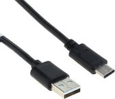 1 Meter - Datakabel USB Type-C (USB-C) Male naar USB A (USB-A 2.0) Male