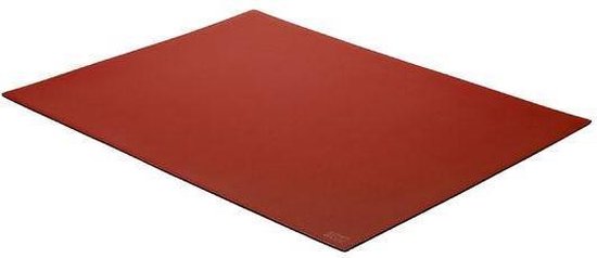 tij Algebra diagonaal Pinetti Desk Pad lederen bureau onderlegger rood 43x57 cm | bol.com