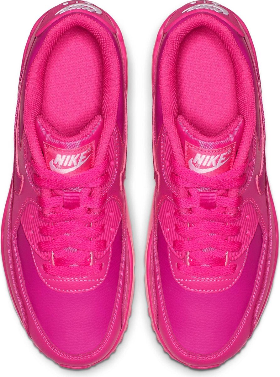 Nike Air Max 90 Leather Sneaker Junior Sneakers - Maat 38 - Unisex - roze |  bol.com