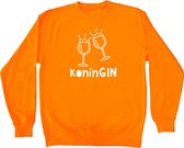 Oranje sweater Koningsdag | Koning gin | Maat L