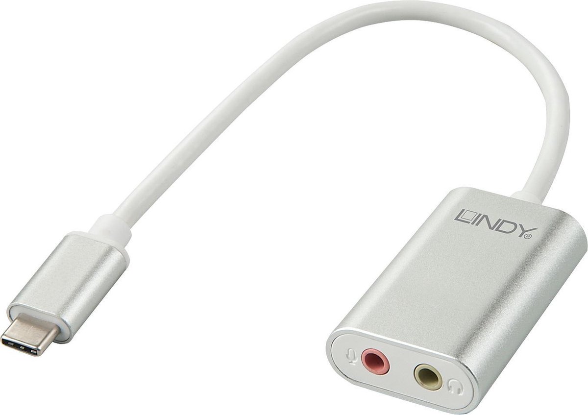 LINDY AV Converter [USB-C - Jackplug]