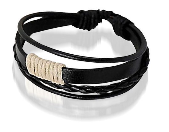 Bracelet Montebello Woodsia W - Homme - Cuir - ∅20-23cm (réglable)