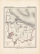 Historische kaart, plattegrond van gemeente Delfzijl in Groningen uit 1867 door Kuyper van Kaartcadeau.com