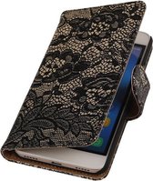 Huawei Honor Y6 - Lace Zwart Booktype Wallet Hoesje