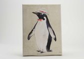 Canvas Schilderij Pinguin - Amadeus - 30 x 40 cm