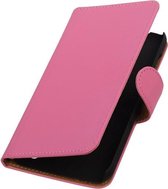Huawei Y625 - Effen Roze Booktype Wallet Hoesje