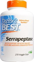 Doctor's Best, Serrapeptase, 270 vegetarische capsules, 40,000 SPU