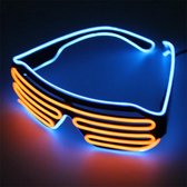 El Wire Shutter bril Blauw/Oranje- El Wire Shutter glasses Blue/Orange