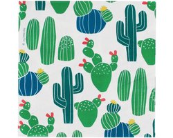 Papieren Servetten - Wit met Cactussen