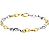 The Jewelry Collection Armband 5 mm 19 cm - Bicolor Goud