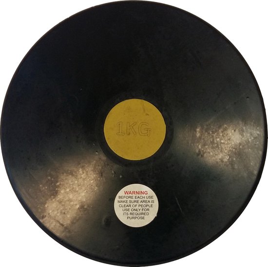 Lancer du disque | Intérieur / Plein air | Disque d'entraînement en caoutchouc 1,0 kg