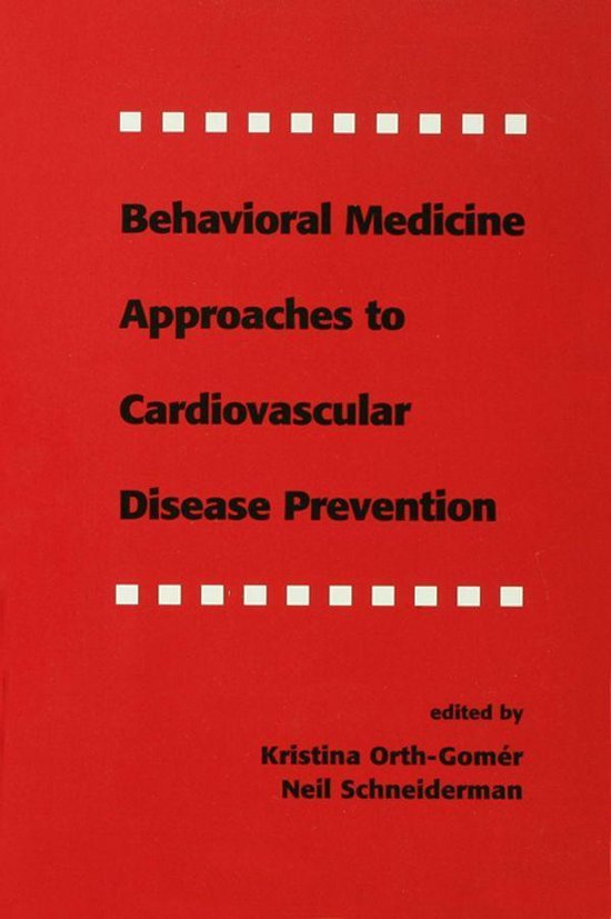 Behavioral Medicine Approaches to Cardiovascular Disease Pre ... - cover