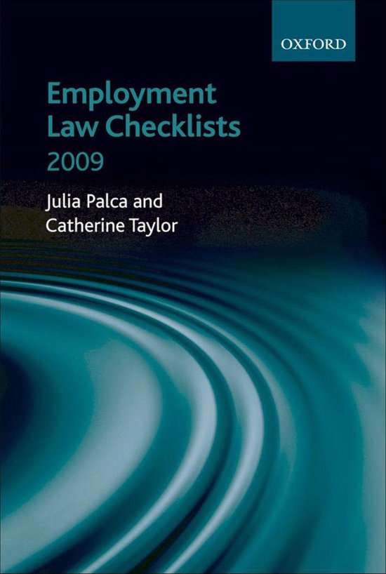 Employment Law Checklists 2009 - cover