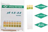 100 pH test strips voor speeksel en urine + pH informatiekaart / pH waarde - meten - test - zuur en base