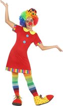 Rood clownskostuum voor meisjes - Verkleedkleding - 122/134