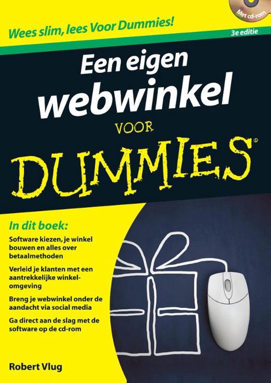 Cover van het boek 'Een eigen webwinkel voor Dummies, 3e editie' van R. Vlug