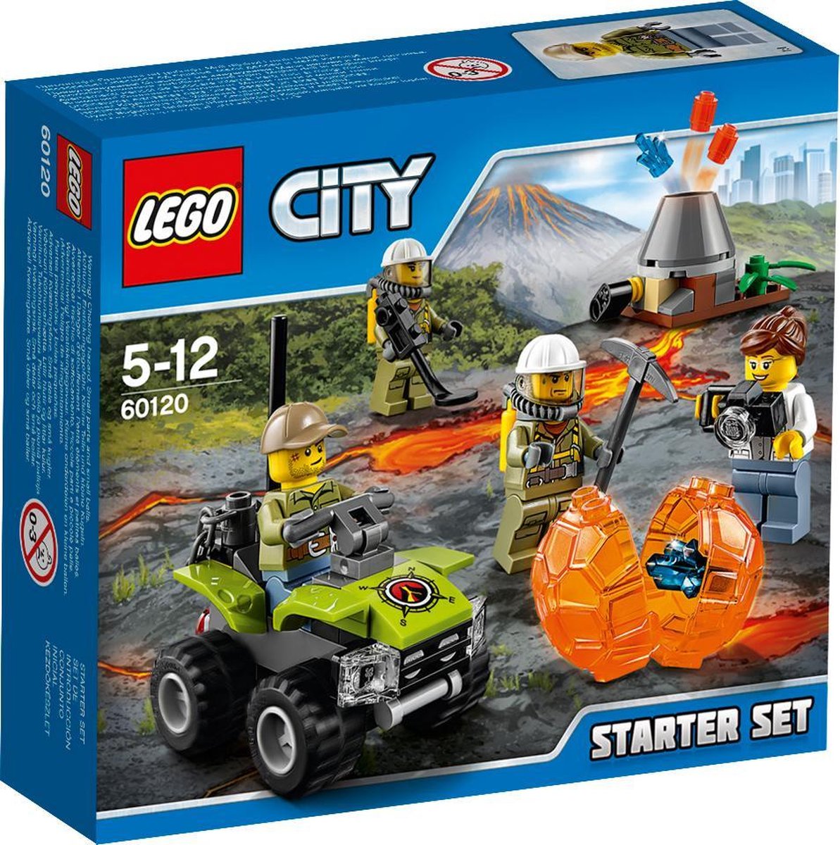 LEGO City Vulkaan Starter Set - 60120 | bol.com