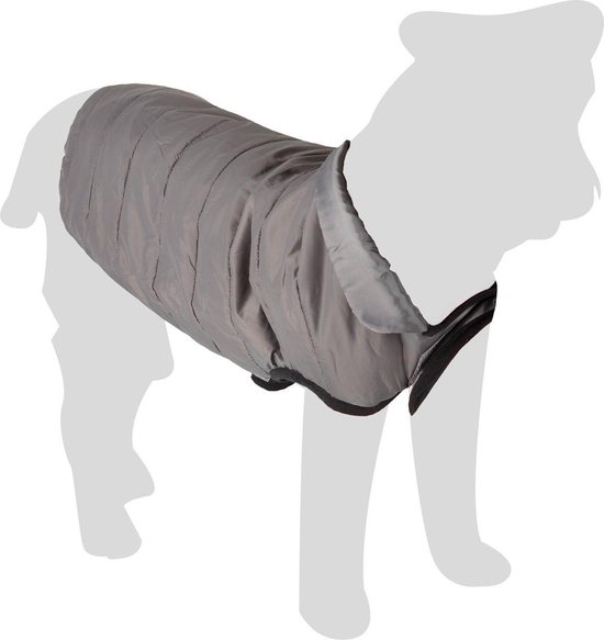 Manteau pour chien Flamingo Eden Longueur dos 60 cm Gris bol
