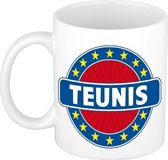 Teunis naam koffie mok / beker 300 ml  - namen mokken