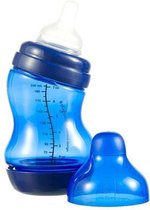 Difrax  fles breed donker blauw 210 ml