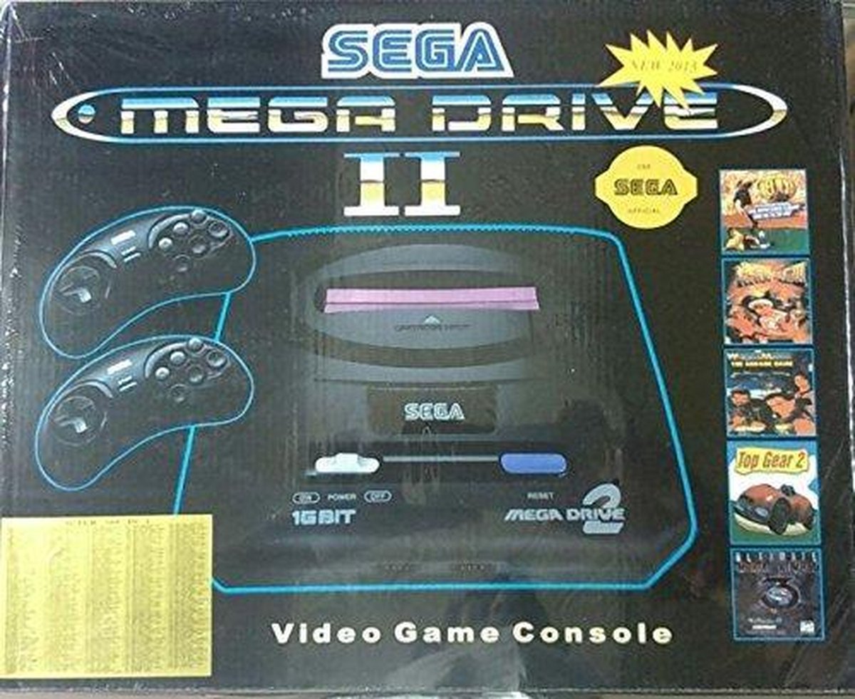 Sega megadrive + cartridge met 60 games
