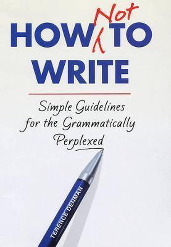 How Not To Write - cover