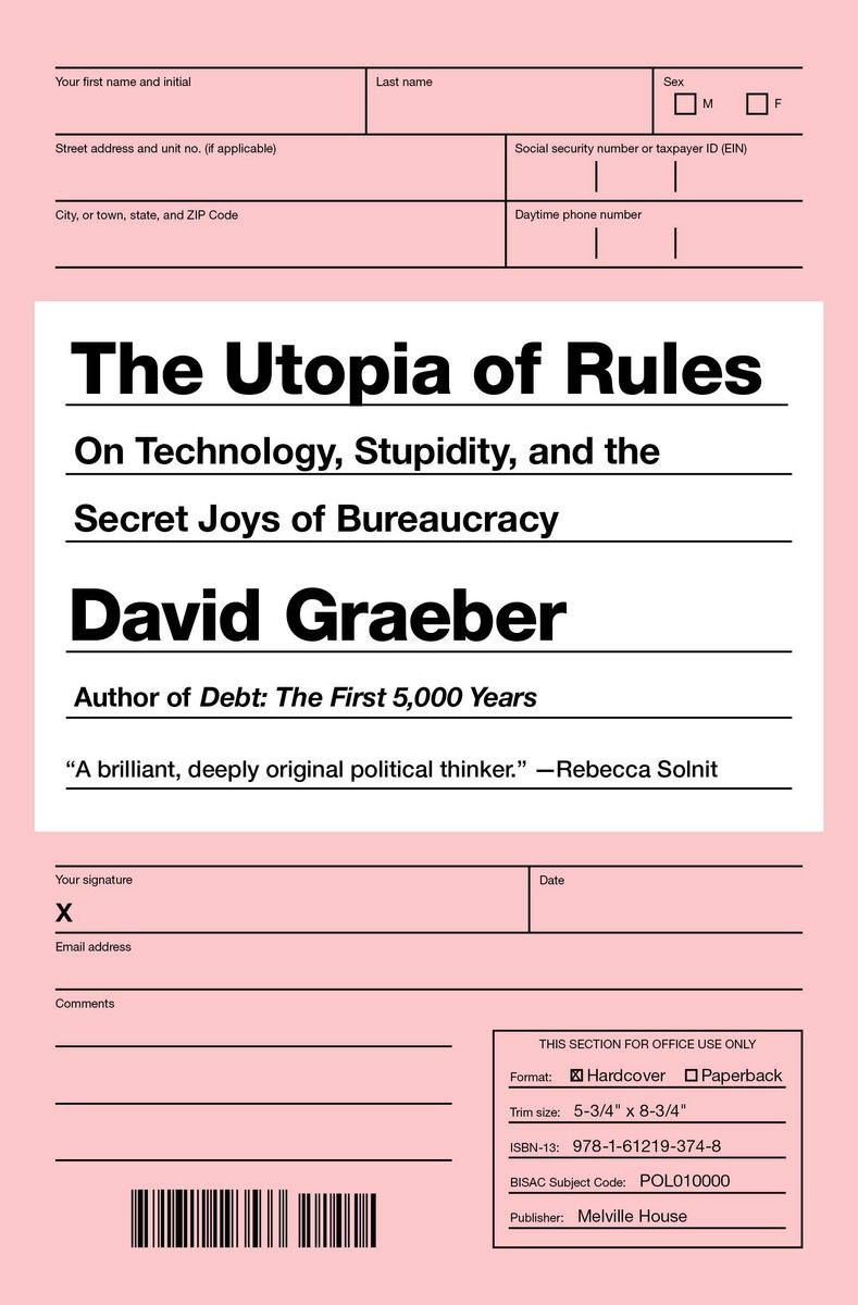 Omslag van The Utopia of Rules