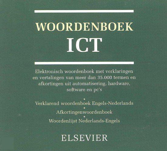 Cover van het boek 'ICT Woordenboek / 2002 / druk 1'