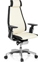 hjh office Genidia Pro - Bureaustoel - Leder - Wit