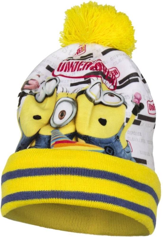 Minions undercover muts geel 52