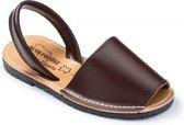 Menorquina-spaanse-sandalen-avarca-kinder-bruin-basismodel-maat 28