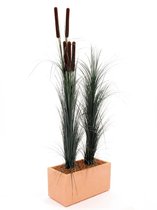 Europalms kunstplant gras Reed grass, dark green,  127cm