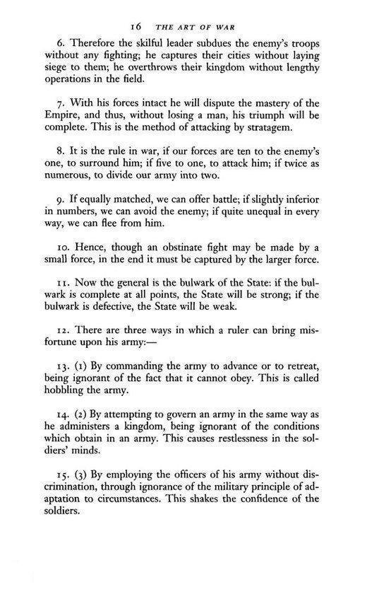 Pagina 16 van "The Art of War" met de tekst "The Art of War".